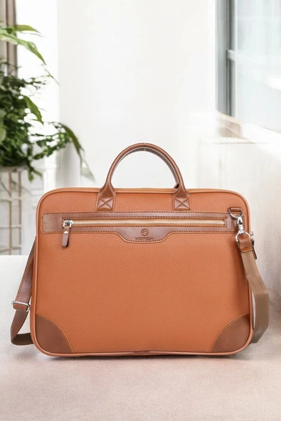 Omuz Askılı 14"-15.6" inç Ofis Taba Laptop Evrak Çantası