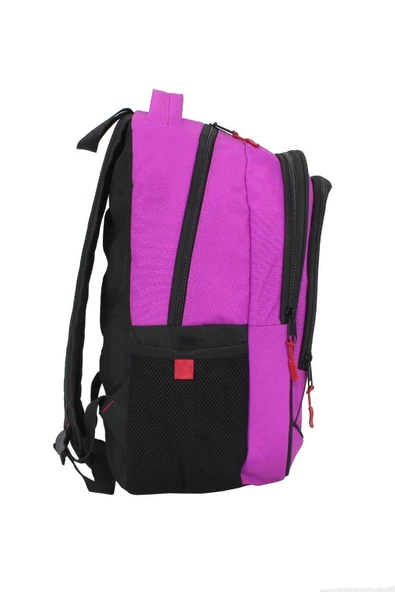 Cepli Su Geçirmez Pembe Okul Çantası - 4