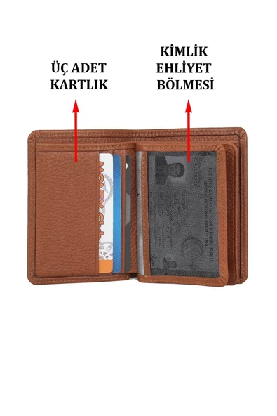 Hakiki Deri Kartlık Kartvizitlik Taba Cüzdan - 3