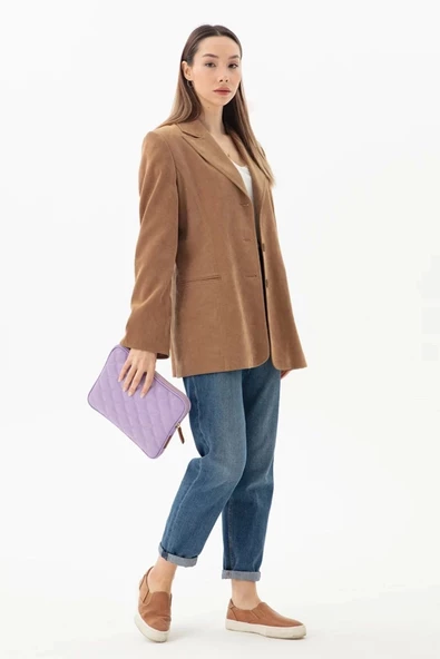 10-11" İnç Şık iPad Air Pro & Matepad & Galaxy Lila Tablet Kılıfı - 4