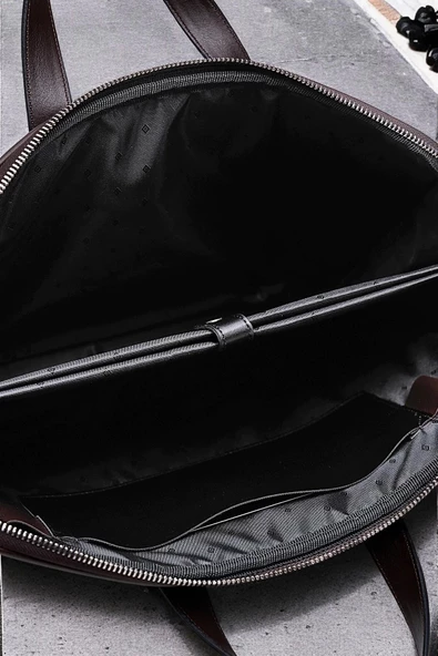 Macbook Air Pro 13-14" Inç Siyah Notebook Laptop Evrak Çantası - Resim 6