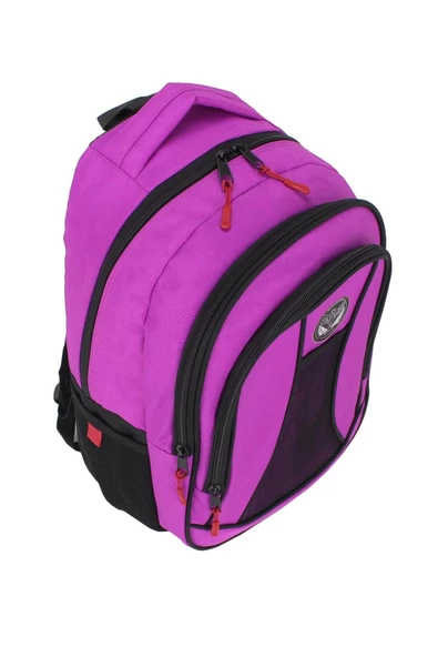 Cepli Su Geçirmez Pembe Okul Çantası - 6