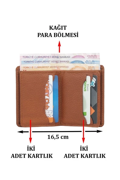 Hakiki Deri Kartlık Kartvizitlik Taba Cüzdan - 4