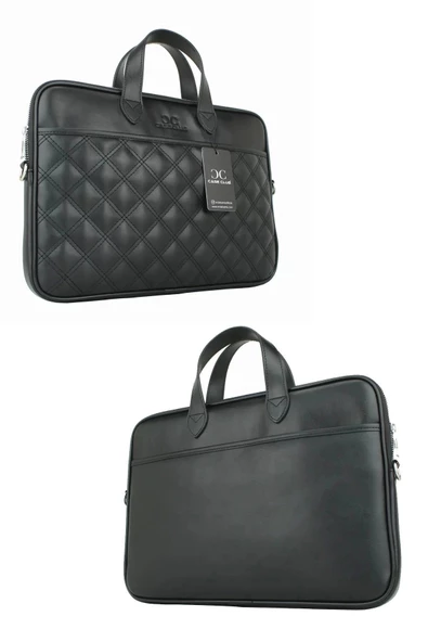 13.3-14" inç Siyah El ve Omuz Laptop Evrak Çantası - 8