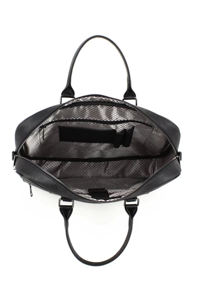 Suni Deri 15,6 inç Kahverengi Laptop Evrak Çantası - 6