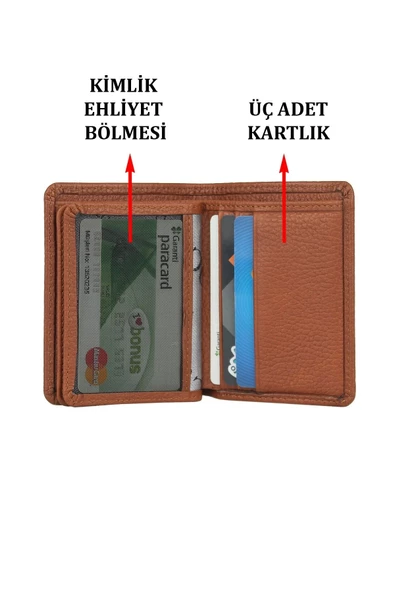 Hakiki Deri Kartlık Kartvizitlik Taba Cüzdan - 5