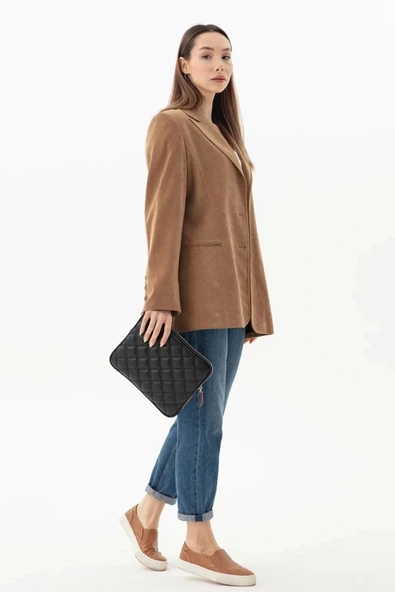 10-11" İnç Şık iPad Air Pro & Matepad & Galaxy Siyah Tablet Kılıfı - 3