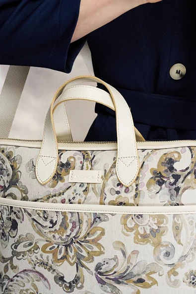 Macbook Air Pro 13.3-14" inç Çiçekli Notebook Laptop Evrak Çantası - Resim 4