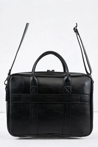 Macbook Fonksiyonel Organizer 13-14" İnç Siyah Notebook Laptop Evrak Çantası - 5