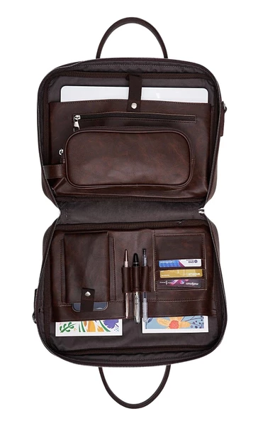 Macbook Fonksiyonel Organizer Notebook Laptop Evrak Çantası 13" & 14" İnç - 3