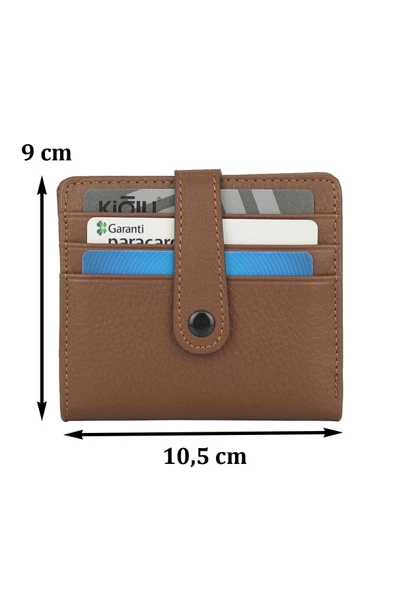 Hakiki Deri Unisex Slim Kartlık Taba Cüzdan - 2