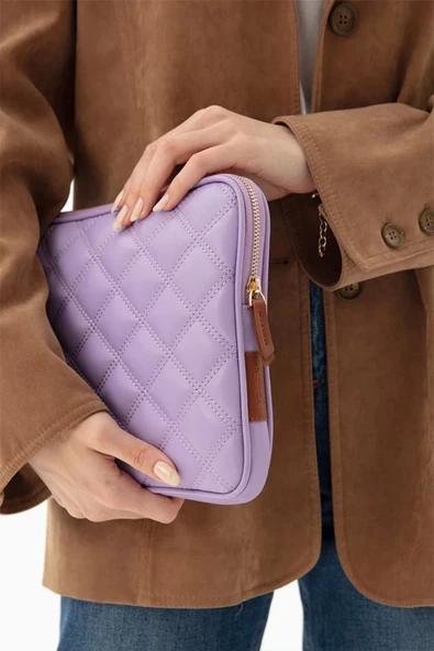 10-11" İnç Şık iPad Air Pro & Matepad & Galaxy Lila Tablet Kılıfı - 2