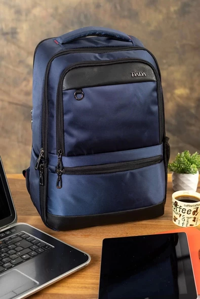 Sportif Su Geçirmez 14-15,6 inç Lacivert Notebook Laptop Sırt Çantası - 2