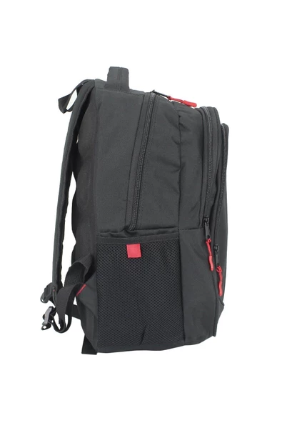 Cepli Su Geçirmez Siyah Okul Çantası - 3