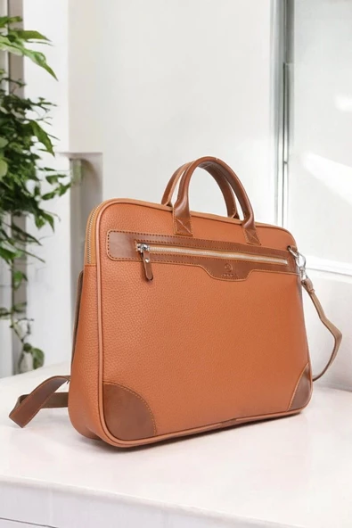 Omuz Askılı 14"-15.6" inç Ofis Taba Laptop Evrak Çantası - 3