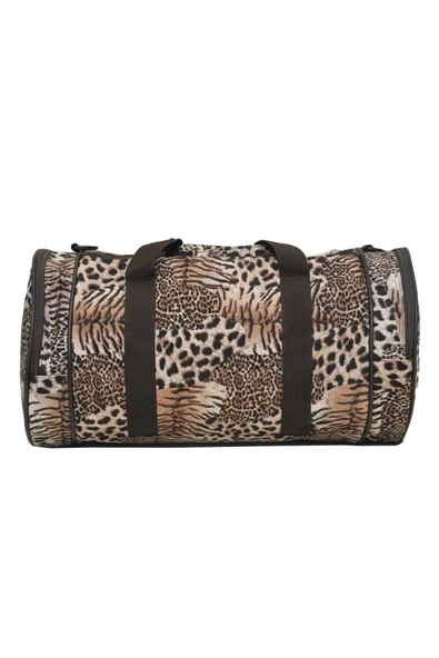 Su Geçirmez Kumaş Leopar Desen Kadın Seyahat Ve Spor Çantası - 2