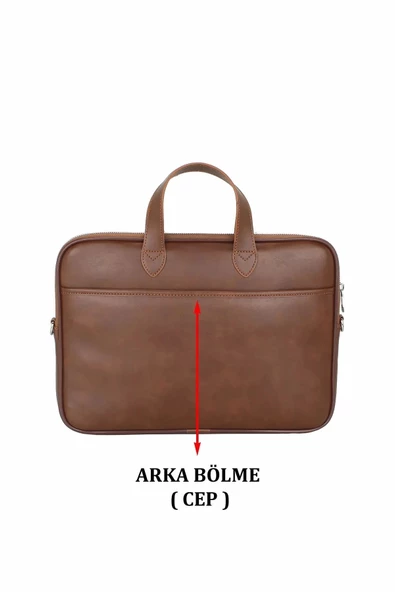 13.3-14" inç Taba El ve Omuz Laptop Evrak Çantası - 5