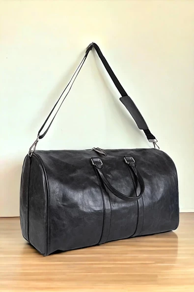 Sportif Vintage Siyah Valiz - 3