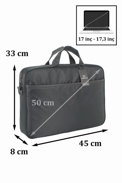 17,3 İnç Standart Siyah Laptop El / Omuz Evrak Çantası - 2