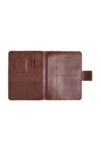 Lüx Macbook Air Pro 13-14 İnç Ofis Organizer Taba Nova Evrak & Laptop & Tablet Çantası - 8