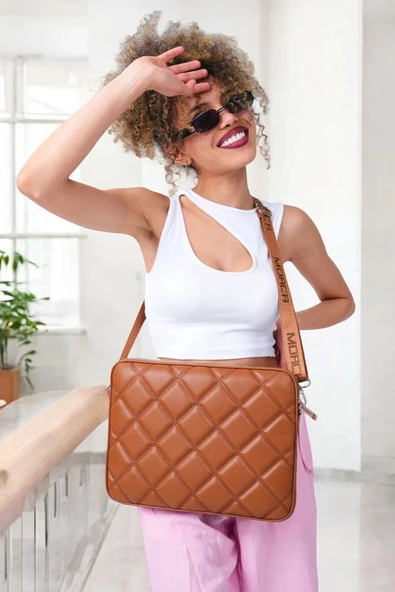 Kapitone Macbook Air Pro 13.3 & 14 İnç Taba Laptop Tablet Kılıfı - 2