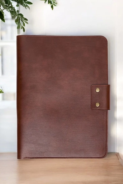 Lüx Macbook Air Pro 13-14 İnç Ofis Organizer Taba Nova Evrak & Laptop & Tablet Çantası - 5