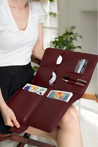 Lüx Macbook Air Pro 13-14 İnç Ofis Organizer Costa Bordo Evrak & Laptop & Tablet Çantası - 2
