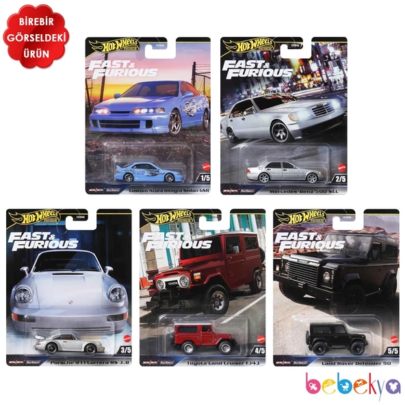 Hot Wheels Fast-Furious Premium Arabalar HNW46 Hotwheels PREMİUM ÖZEL SERİ JDJ13 HRT94 HRT97 HRT96 HYP74 ürün görseli