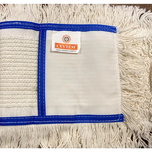 Ceytem Zincir Dikiş Nemli Mop 50 cm., Mavi Biyeli x 50 Adet
