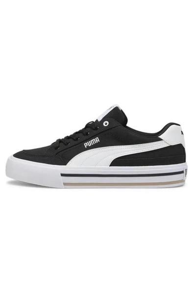 Puma Court Classic Vulc FS 396353 03 Erkek Sneaker Ayakkabı Siyah Beyaz 40-45 - Resim 3