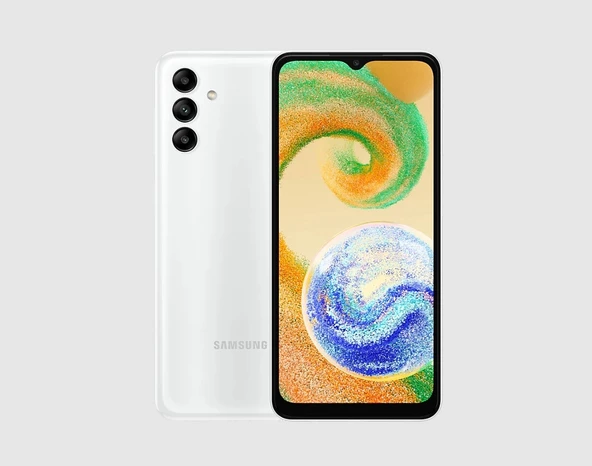 Samsung Galaxy A04S 128 GB Beyaz (Şarj Cihazı Hediye)