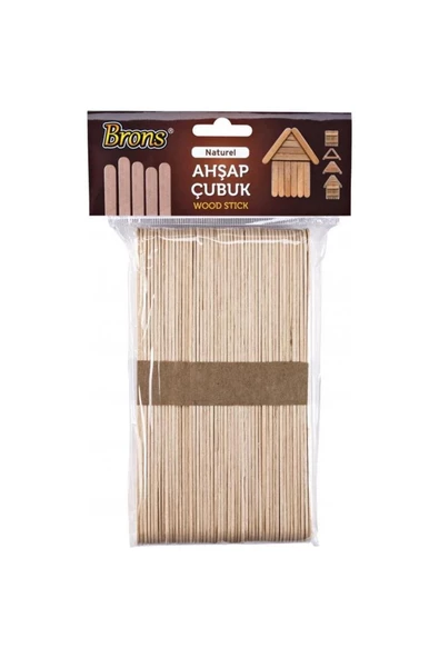 BRONS AHŞAP DİL ÇUBUĞU NATURAL İNCE - 2