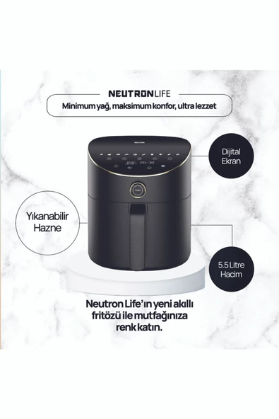 Smart Air Fryer Akıllı Fritöz 5.5 L - 5
