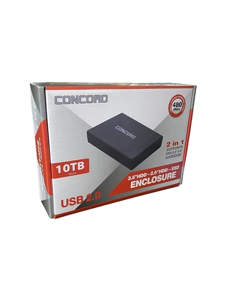 Concord C-702 Pc 3.5" USB 2.0 Taşınabilir Hard Disk HDD Kutusu - 2