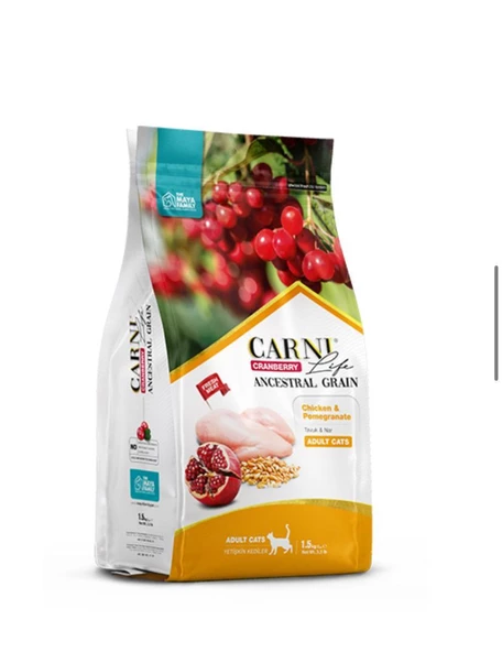 Carni Life Tavuk Etli ve Narlı Yetişkin Kedi Maması (10 kg)