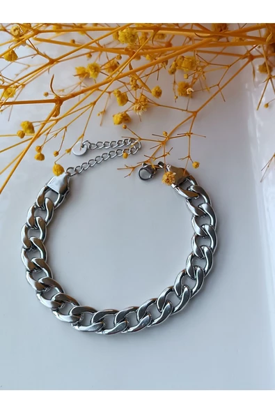 Şık ve Modern Halkalı Çelik Kelepçe ürün görseli 1