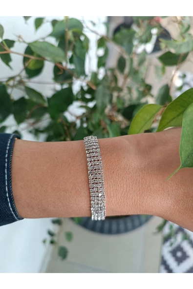 Şık ve tarz zirkon taşlı Abiye Bileklik - 2