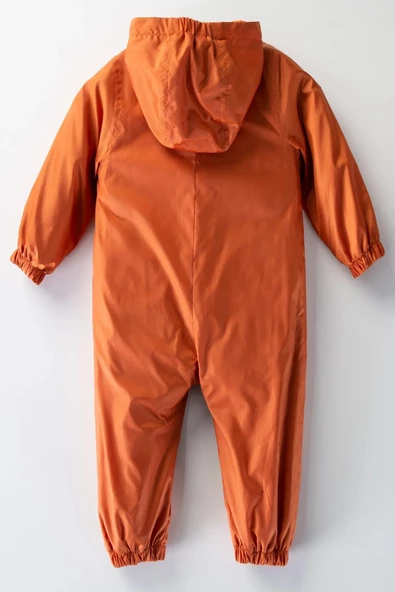 Sevimli Ejderha Figürlü Pamuk Astarlı Cepli Kapşonlu Kız Erkek Bebek Yağmurluk Mont Tulum Çocuk YENİ - 11