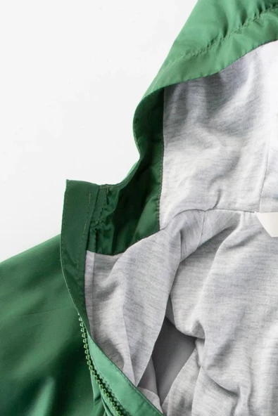 Sevimli Ejderha Figürlü Pamuk Astarlı Cepli Kapşonlu Kız Erkek Bebek Yağmurluk Mont Tulum Çocuk YENİ - 5