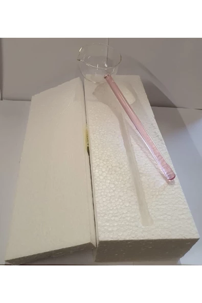 Borosilikat Isıya Dayanıklı Cam Dekoratif Servis Kepçesi - 3