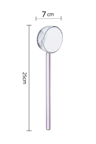 Kristal Borosilikat Cam Kepçe 25 Cm - 2