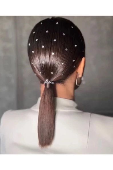 İncili Yüz ve Vücut Stickerı 3D Nail Art Face Gems - 6