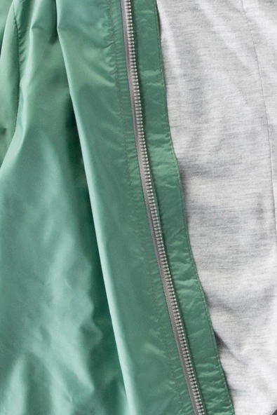 Sevimli Dinozor Figürlü Kapşonlu Pamuk Astarlı Cepli Kız Erkek Bebek Yağmurluk Mont Tulum Çocuk YENİ - 7