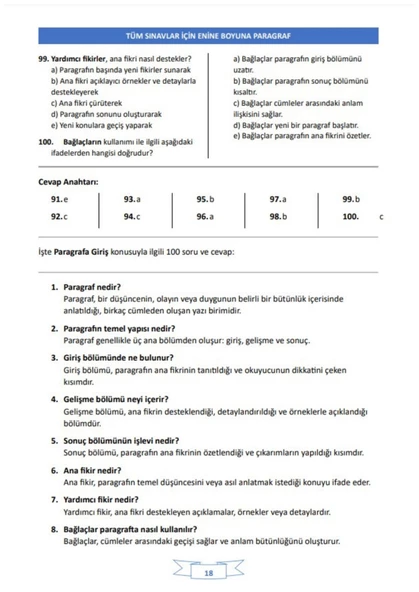 Enine Boyuna Paragraf (Tüm Sınavlar İçin) - 4