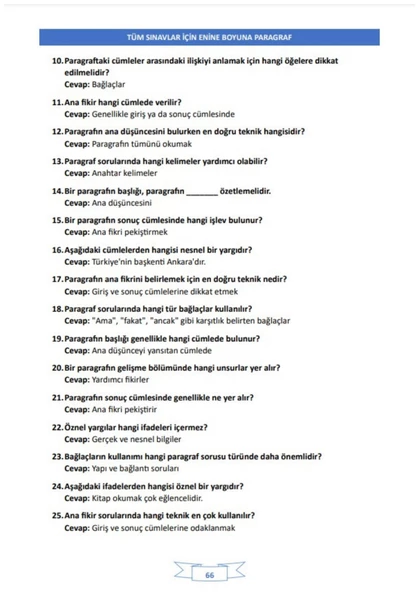 Enine Boyuna Paragraf (Tüm Sınavlar İçin) - 5