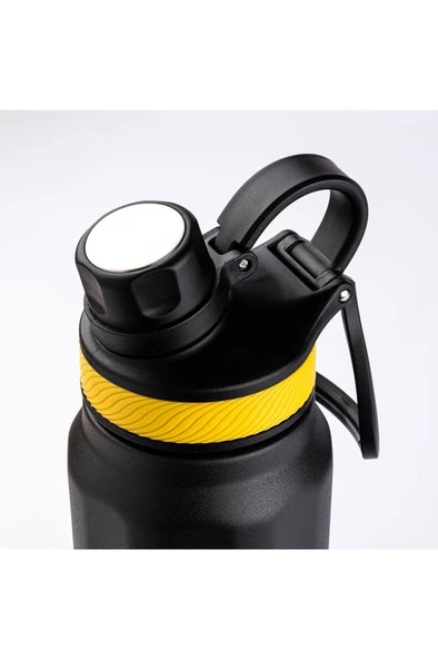 Tantitoni SİYAH ÇİFT KATMANLI TERMOS 700ML - Resim 2
