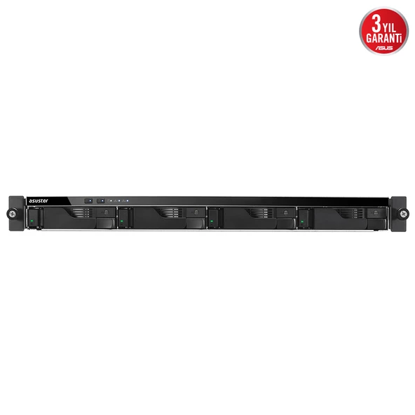 ASUSTOR AS6504RD ATOM QC-8GB RAM-4X-DİSKLİ RACK NAS SERVER (DİSK YOK)