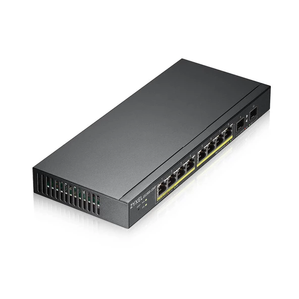 Zyxel Gs1900-10Hp-Eu0102f 8 Port 8X100/100/1000 + 2Xsfp Web Yonetilebilir Poe Swıtch (77 Watt) - Resim 2