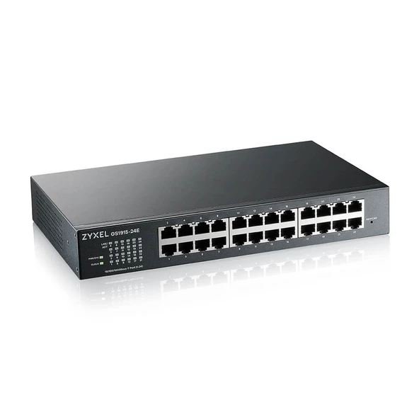 ZyXEL 24port GS1915-24E GIGABIT Yönetilebilir Switch - Resim 2