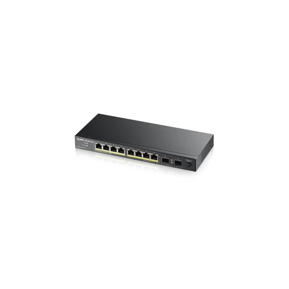 ZyXEL 10port 130w 8port PoE GS1100-10HP GIGABIT 2X SFP Yönetilemez Switch - Resim 3